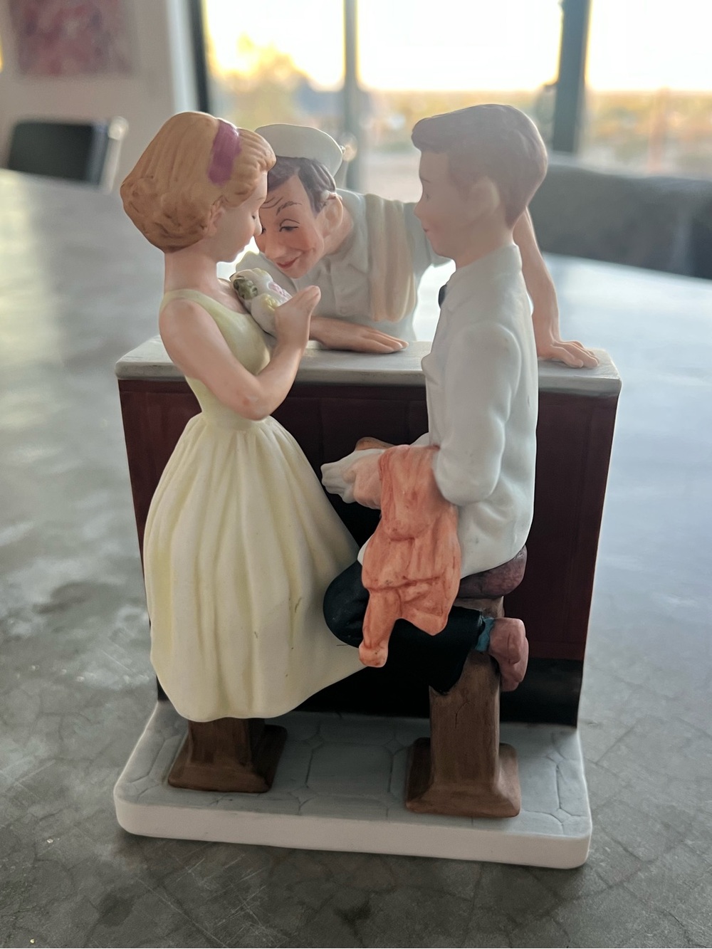 Norman Rockwell “After the Prom” Figurine by 1993 Dave Grossman NRP-916 #887/75